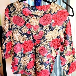 Petals stretchy elegant top one size, large